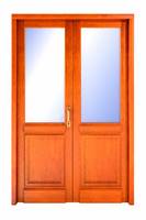 Puerta de Madera Doble para exteriores.